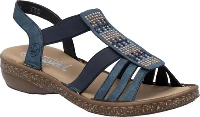 Produktbild von Rieker Sandalen Plat  Sandalen Plat - Blauw - Maat 37