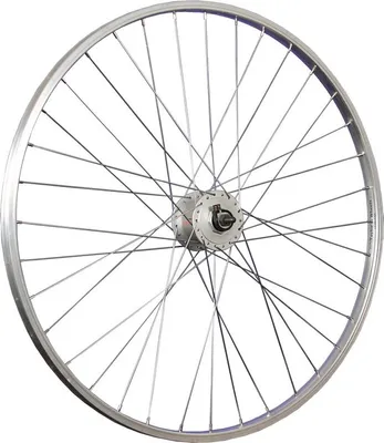 Produktbild von 28 Zoll Vorderrad Aluminiumfelge Shimano Nabendynamo Nexus DH-C3000 silber V-Brake