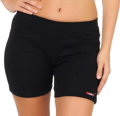 Produktbild von Damen Sport Shorts Hotpants kurz Baumwolle Radler Fitness; Schwarz XS