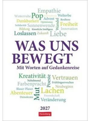 Immagine prodotto di Was uns bewegt Wochen-Kulturkalender 2027 - Mit Worten auf Gedankenreise