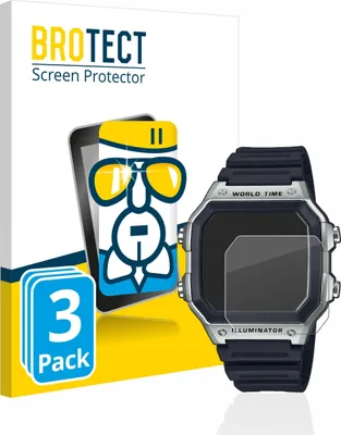 Produktbild von 3x BROTECT Schutzglas für Casio AE-1200WH Schutzfolie Panzer Folie Glas Display Schutz klar