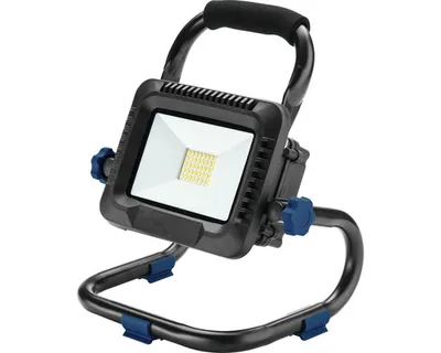 Produktbild von LED Akku Baustrahler IP54 tragbar 20W 2000 lm 6500 K tageslichtweiß 230x255x145 mm schwarz