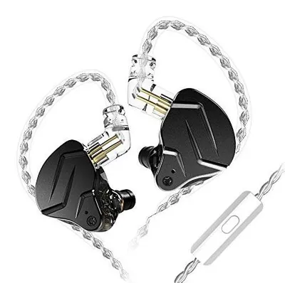 Obrázek produktu pro KZ ZSN Pro X – Sluchátka do uší, 1BA, 1DD, stereo, HiFi, sportovní, herní, s mikrofonem, černá. Komfortní a odolná