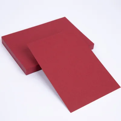 Produktbild von 100 x Geschenkkarten DIN A6 blanko Tonkarton Postkarte Bordeaux