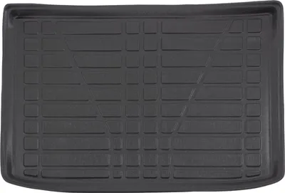 Image de Tapis De Coffre Sur Mesure Pour Ford Focus 1998-2005 Hatchback, Noir, Antidérapant, Bord Haut, Toutes Saisons