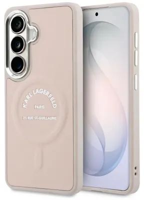 Obrázek produktu pro Pouzdro Karl Lagerfeld Embossed Ring RSG Logo MagSafe pro Samsung Galaxy S26 - růžové