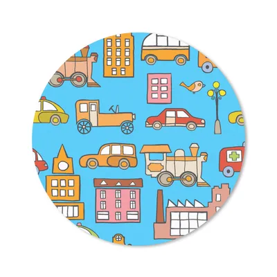 Produktbild von MuchoWow® Mauspad Mousepad Muster - Auto - Haus 40x40 cm - Mousepads - Maus Mat - Pad - Mausunterlage - Schreibtisch Accessoires