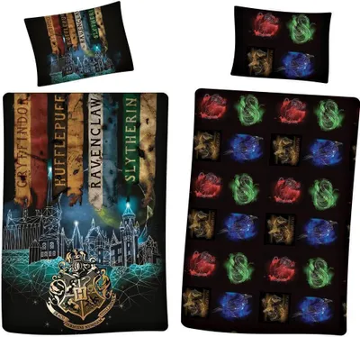 Immagine prodotto di Harry Potter Bettbezug Hogwarts dark - 140 x 200 cm