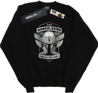 Produktbild von Star Wars - "The Mandalorian This Is The Way" Sweatshirt für Damen BI39172 (XL) (Schwarz)