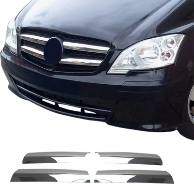 Obrázek produktu pro Lišty mřížky chladiče Lišty mřížky chladiče pro Mercedes Vito W639 2010-2014 nerezová ocel 4x