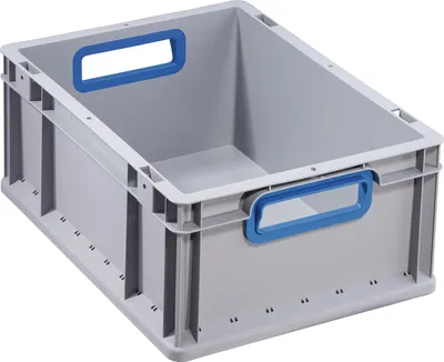 Produktbild von allit Aufbewahrungsbox ProfiPlus EuroBox 417 grau/blau