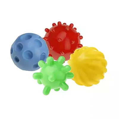 Produktbild von Tullo Sinnesbälle – Sensorische Bälle ohne Löcher, Ideal für Baby-Massage & Badespaß, Poland
