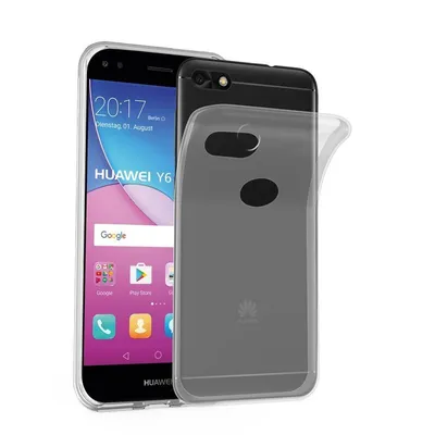 Image de Cadorabo Housse pour Huawei Y6 PRO 2017 Housse de protection en Transparent Housse TPU Silicone Couverture Etui Case
