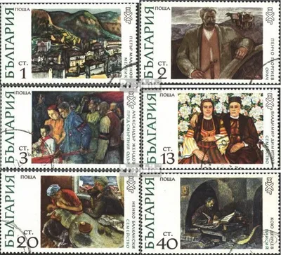 Produktbild von Briefmarken Bulgarien 1972 Mi 2144-2149 (kompl.Ausgabe) gestempelt Gemälde