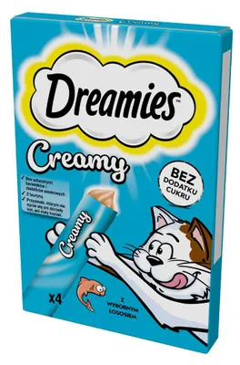 Produktbild von Leckerli für Katzen Dreamies mit köstlichem Lachs 4x10g