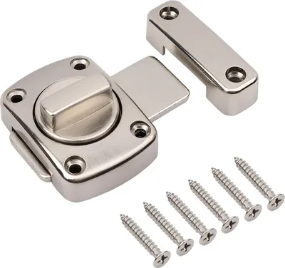 Productafbeelding van Deurklink met draaigreep, zinklegering, 5,5 x 4 cm, geschikt voor badkamerdeuren en kastdeuren