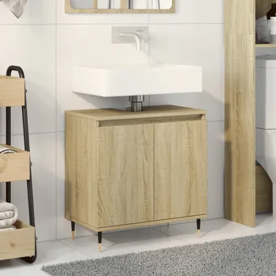 Zdjęcie produktu dla Maison Exclusive – szafka łazienkowa Sonoma-dąb 58x33x60 cm materiał drewnopochodny