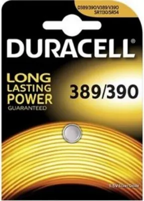 Produktbild von Duracell Batterie Silver Oxide Knopfzelle 389/390 Blister (1-Pack) 068124