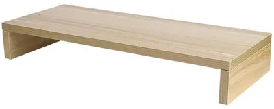 Produktbild von Schreibtisch-Monitorständer Holz 50 x 20 x 7,7 cm Natur