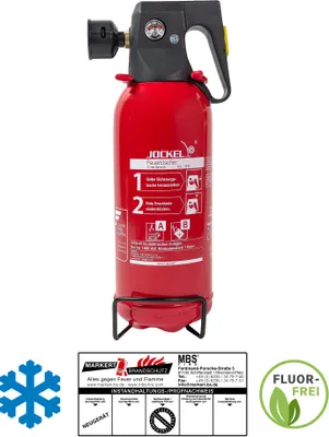 Produktbild von Jockel 2L S2 JFM 8 Schaum Feuerlöscher frostsicher fluorfrei inkl. Halterung u. Plakette
