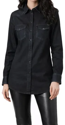Produktbild von Diesel DE-Sovar 0678F Shirt Damen Bluse Denim Langarm