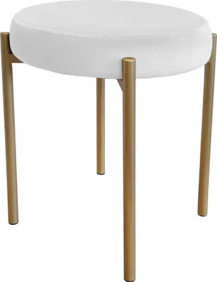 Zdjęcie produktu dla TABORET DIOR STOŁEK LOFT metal podstawa złota MG39