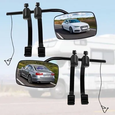 Produktbild von Caravanspiegel Set 2 Stück, verstellbar, einfache Montage, für Anhänger und Wohnmobil