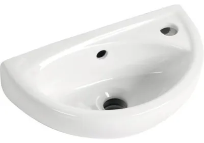 Obrázok produktu pre OVAL keramické umývadlo 39x23cm, biele