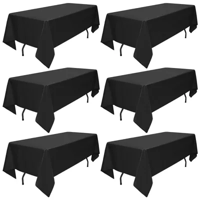Obrázok produktu pre Čierna obrus, 153x260 cm, polyester, 6 kusov