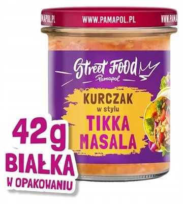 Zdjęcie produktu dla PAMAPOL Kurczak w stylu Tikka Masala 280g StreetFood