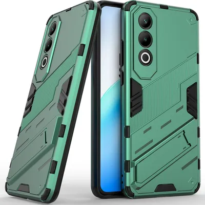 Produktbild von Armor Hülle für OnePlus Nord CE4 Hybrid PC TPU Bumper Stoßfestes Schutzhülle mit Standfunktion Grün