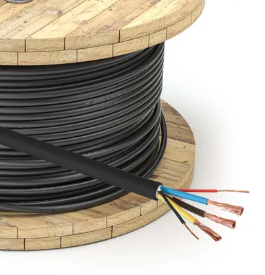 Produktbild von EVC-Stromkabel Akyga AK-SC-E24 CU 3x6mm² + 2x0.75mm² 1-phasig 32A 450/750V pro Meter