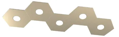 Image de Plafonnier moderne Hexagon Sand Metal 5 Lights Led 12X5W
