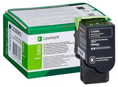 Produktbild von Lexmark C2320K0, 1000 Seiten, Schwarz, 1 Stück(e)