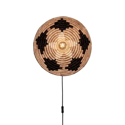 Image de GOOD&MOJO - Applique Andros - Naturel/Noir - Ø45cm
