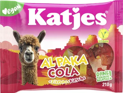 Zdjęcie produktu dla Katjes Al Paka Cola Żelki owocowe o smaku coli Opakowanie 210 g