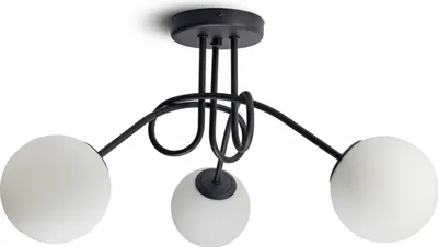 Zdjęcie produktu dla Lampa Sufitowa Żyrandol Plafon Full Globe Glass 561-PE3 G9 Białe kule LED