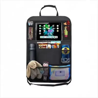 Produktbild von Autositz-Organizer – Autositz-Aufbewahrung – Schwarz – 1 Stück – 60/40 cm – mit Tablet-Halter – Getränkehalter – praktische Aufbewahrung für das Auto – CHPN