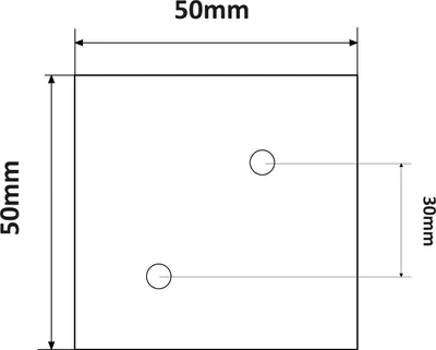 Obrázok produktu pre 4x nábytková noha buk 5x5x3 cm číro lakovaná - kocka - sada so skrutkami