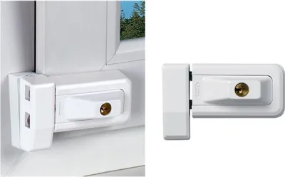 Zdjęcie produktu dla Zamek okienny Abus 3030 W, klucz, biały (0029303)