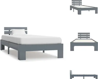 Obrázok produktu pre vidaXL Posteľ z masívu sivá borovica 100x200 cm - Postele a rámy postelí