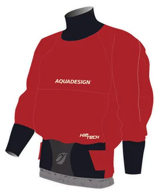 Imagen del producto de Aquadesign Hiptech: Chaqueta de paddle de 3 capas, color rojo, talla XL