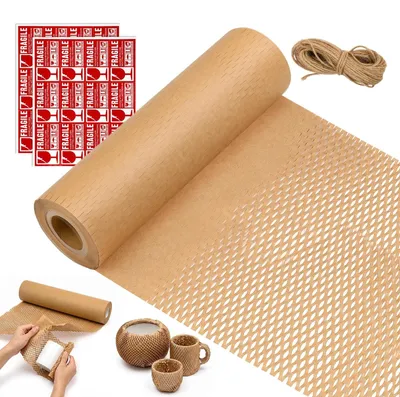 Honigwabenpapier 30 cm x 50 m, Verpackungspapier, Primärfarbe