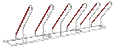 Produktbild von Fahrradständer mit Anlehnbügel 0506 XBF | 6 Räder einseitig | RA 500mm