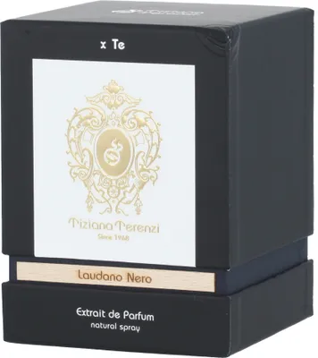 Zdjęcie produktu dla Tiziana Terenzi Laudano Nero, Unisex, 100 ml, Butelka jednorazowa, Absynt, Mirt, Rozmaryn, Tytoń, Absinthe, Cognac, Rosemary, Latakia Tobacco, Myrtle, Black Ambern, Kaszmeran, Miodowy, Irys, Laur, Różowy, Rozmaryn, Drzewo sandałowe