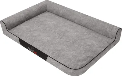 Produktbild von Bjird Hundebett - Hundekorb für kleine mittelgroße & große Hunde - Hundekissen - Hundesofa „Max” - 100 x 66 x 18 cm [Größe: XL] - Asche