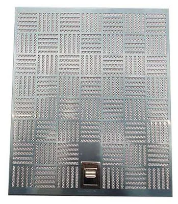 A metal filter for a range hood.