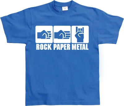 Produktbild von Rock-Paper-Metal - Small - Blue