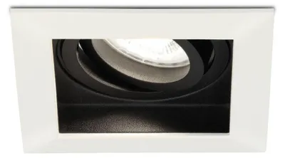 Produktbild von hoftronic LED Einbaustrahler 4W 6500K GU10 Weiß Eckig Schwenkbar IP20