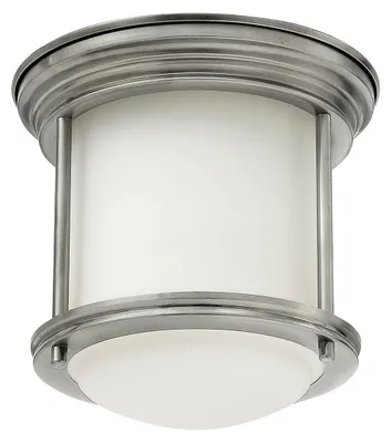 Produktbild von Elstead Hadrian Deckenleuchte E27 Antikes Nickel Weiß IP44